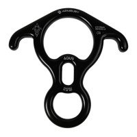 美國 ARMBURY FIGURE 8 RES BLACK 八字環/鋁合金倒角下降器/下降器 40kN 4153253